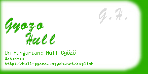 gyozo hull business card